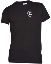 Bild von Grenadier T-Shirt mit Truppengattungsabzeichen "Bömbeli" Schwarz